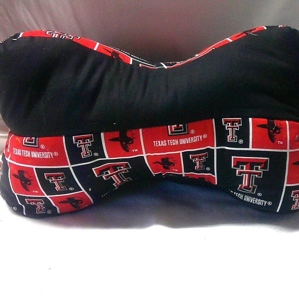 College Texas Tech  sided Dog bone neck Pillow